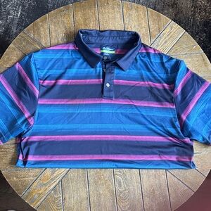 Hogan Kids Polo Shirt - Blue and Pink Stripes